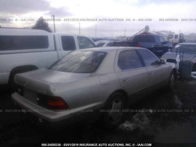 JT8BH28F6W0115621 - 1998 LEXUS LS 400 GOLD photo 4