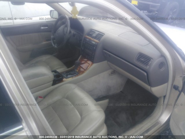 JT8BH28F6W0115621 - 1998 LEXUS LS 400 GOLD photo 5