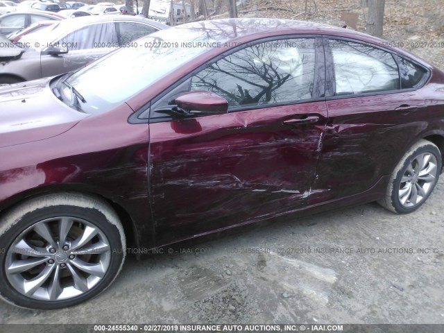 1C3CCCDG6GN139743 - 2016 CHRYSLER 200 S PURPLE photo 6