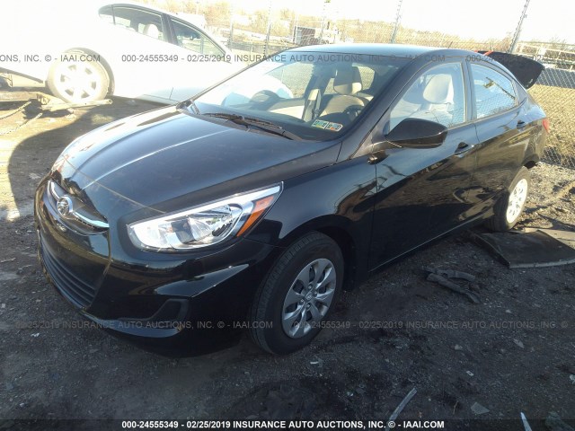 KMHCT4AE3GU164461 - 2016 HYUNDAI ACCENT SE BLACK photo 2