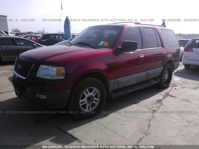 1FMPU15L23LB35412 - 2003 FORD EXPEDITION XLT RED photo 2