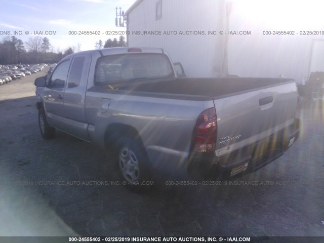 5TFTX4CN9FX063041 - 2015 TOYOTA TACOMA ACCESS CAB ვერცხლისფერი ფოტო 3