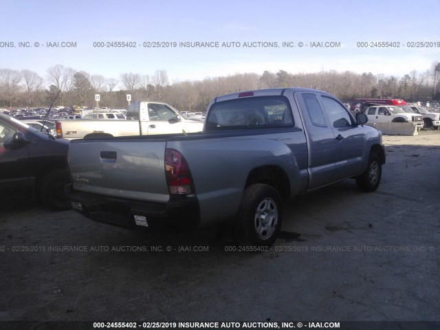 5TFTX4CN9FX063041 - 2015 TOYOTA TACOMA ACCESS CAB ვერცხლისფერი ფოტო 4