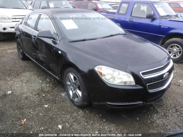 1G1ZH57B48F212115 - 2008 CHEVROLET MALIBU 1LT შავი ფოტო 1
