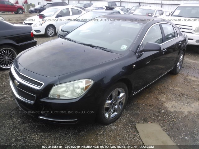 1G1ZH57B48F212115 - 2008 CHEVROLET MALIBU 1LT შავი ფოტო 2