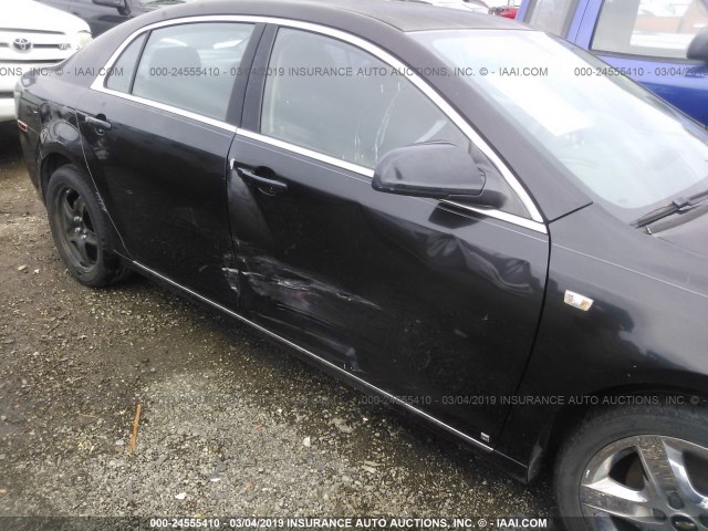 1G1ZH57B48F212115 - 2008 CHEVROLET MALIBU 1LT შავი ფოტო 6