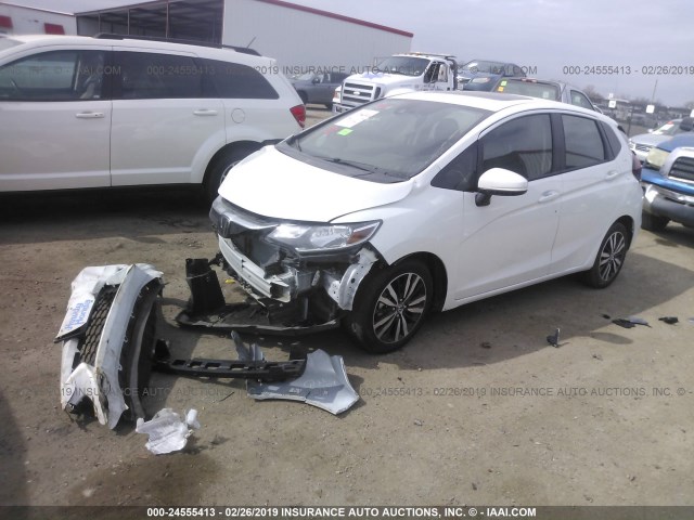 3HGGK5H87JM708469 - 2018 HONDA FIT EX/EXL WHITE photo 2