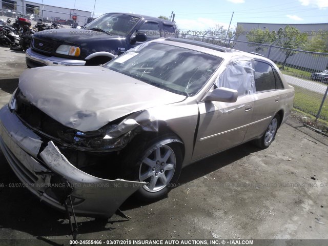 4T1BF28B42U259316 - 2002 TOYOTA AVALON XL/XLS TAN photo 2