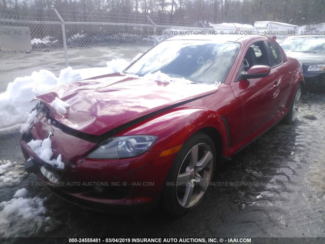 JM1FE173X50160721 - 2005 MAZDA RX8 RED photo 2