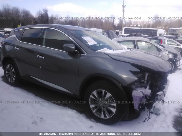 5N1AZ2MH8JN199465 - 2018 NISSAN MURANO S/SL/SV/PLATINUM GRAY photo 1