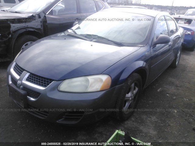 1B3EL46J75N648032 - 2005 DODGE STRATUS SXT BLUE photo 2