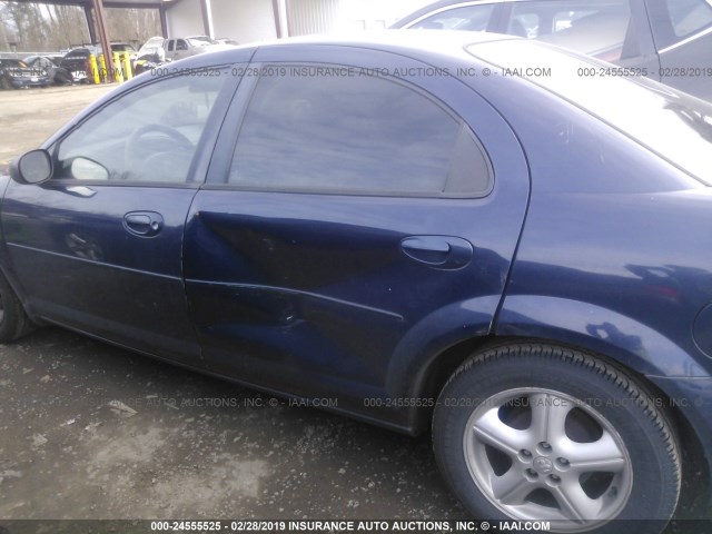 1B3EL46J75N648032 - 2005 DODGE STRATUS SXT BLUE photo 6