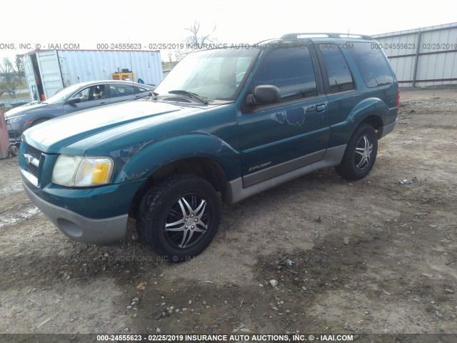 1FMYU70E71UB52598 - 2001 FORD EXPLORER SPORT BLUE photo 2