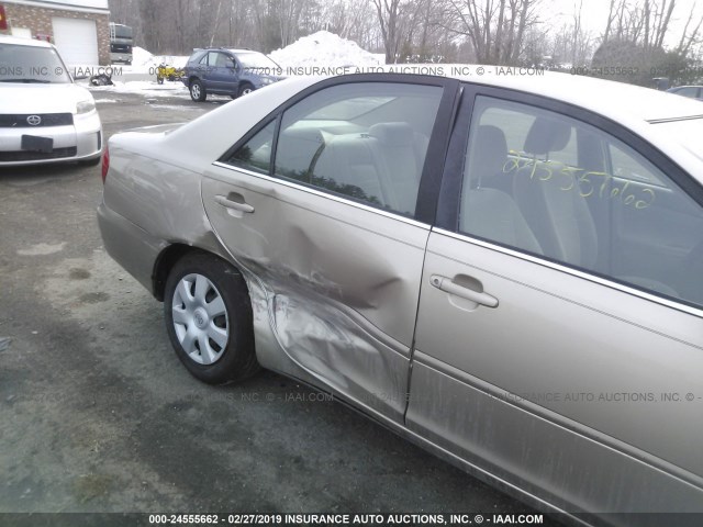 4T1BE32K72U062884 - 2002 TOYOTA CAMRY LE/XLE/SE GOLD photo 6