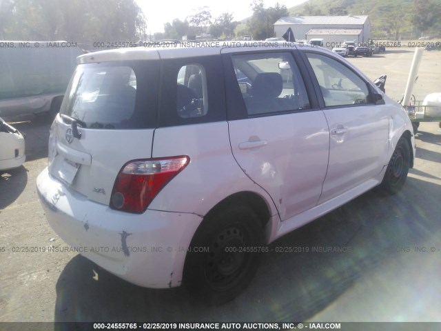 JTKKT624X65009618 - 2006 TOYOTA SCION XA WHITE photo 4