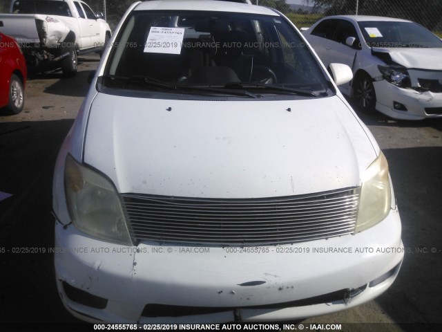 JTKKT624X65009618 - 2006 TOYOTA SCION XA WHITE photo 6