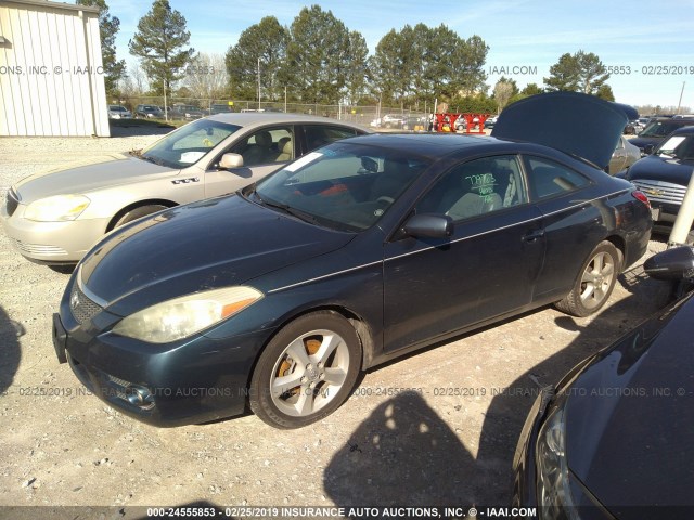 4T1CA30P57U111666 - 2007 TOYOTA CAMRY SOLARA SE/SLE Dark Blue photo 2