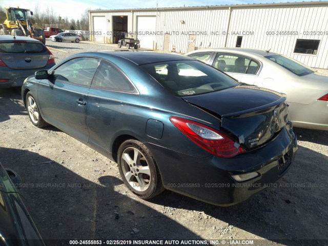 4T1CA30P57U111666 - 2007 TOYOTA CAMRY SOLARA SE/SLE Dark Blue photo 3