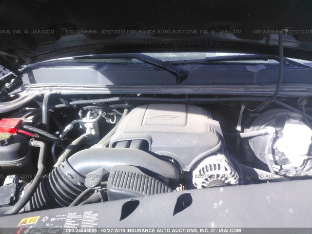 1GCPKSE71CF183582 - 2012 CHEVROLET SILVERADO K1500 LT BLACK photo 10