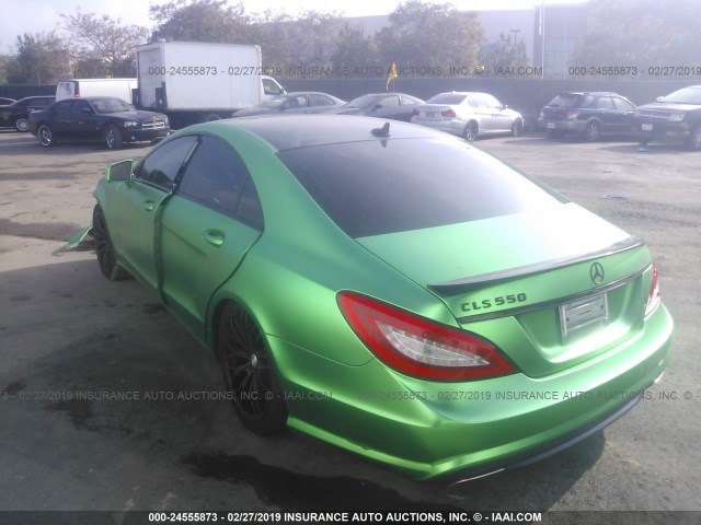 WDDLJ7DB9DA080905 - 2013 MERCEDES-BENZ CLS 550 GREEN photo 3