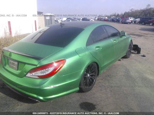 WDDLJ7DB9DA080905 - 2013 MERCEDES-BENZ CLS 550 GREEN photo 4