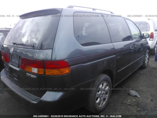 5FNRL18963B066744 - 2003 HONDA ODYSSEY EXL GRAY photo 4