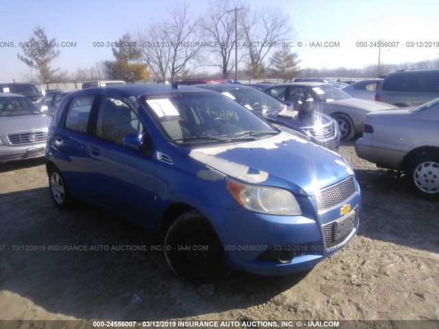 KL1TD66E89B619283 - 2009 CHEVROLET AVEO LS/LT Կապույտ լուսանկար 1