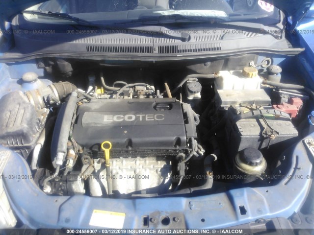 KL1TD66E89B619283 - 2009 CHEVROLET AVEO LS/LT Կապույտ լուսանկար 10