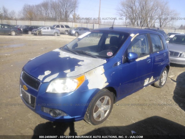 KL1TD66E89B619283 - 2009 CHEVROLET AVEO LS/LT Կապույտ լուսանկար 2