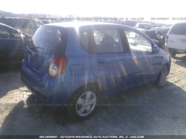 KL1TD66E89B619283 - 2009 CHEVROLET AVEO LS/LT Կապույտ լուսանկար 4