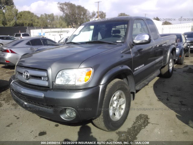 5TBRT34166S482099 - 2006 TOYOTA TUNDRA ACCESS CAB SR5 GRAY photo 2