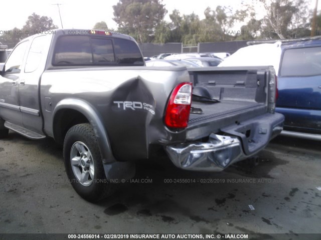 5TBRT34166S482099 - 2006 TOYOTA TUNDRA ACCESS CAB SR5 GRAY photo 6