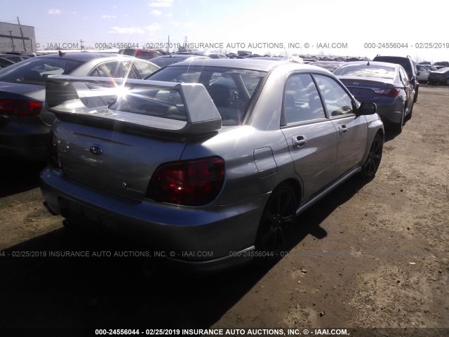 JF1GD75617G502998 - 2007 SUBARU IMPREZA WRX TR GRAY photo 4