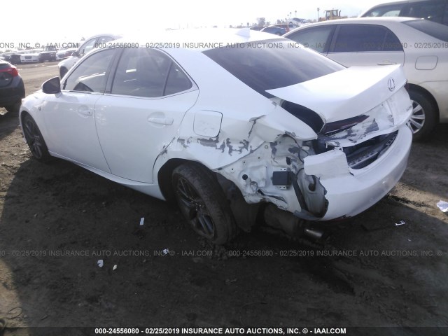 JTHBE1D2XE5006666 - 2014 LEXUS IS 350 WHITE photo 3