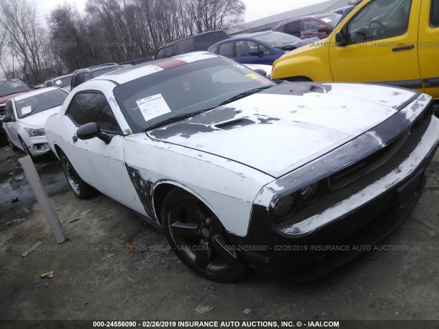 2C3CDYAG5DH594179 - 2013 DODGE CHALLENGER SXT WHITE photo 1