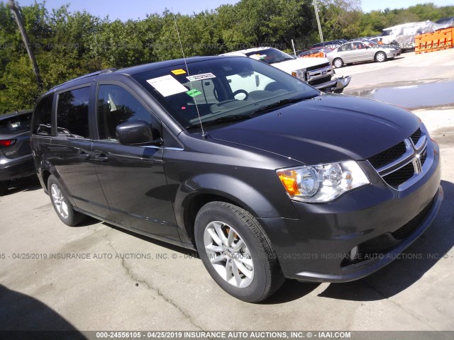 2C4RDGCG5KR517932 - 2019 DODGE GRAND CARAVAN SXT GRAY photo 1