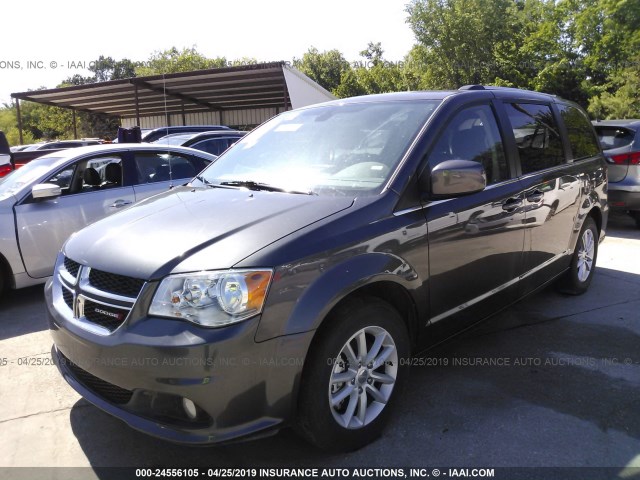 2C4RDGCG5KR517932 - 2019 DODGE GRAND CARAVAN SXT GRAY photo 2