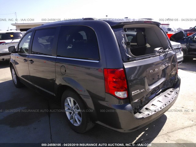 2C4RDGCG5KR517932 - 2019 DODGE GRAND CARAVAN SXT GRAY photo 3