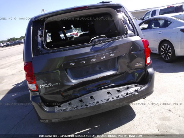 2C4RDGCG5KR517932 - 2019 DODGE GRAND CARAVAN SXT GRAY photo 6