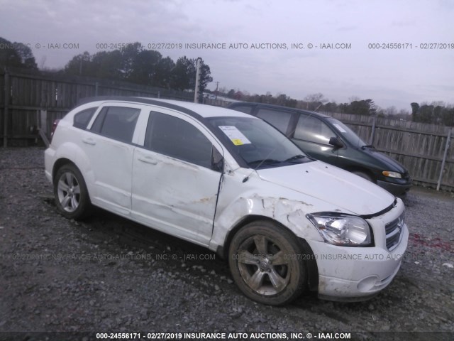 1C3CDWDA2CD532536 - 2012 DODGE CALIBER SXT WHITE photo 1