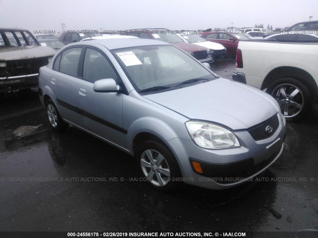 KNADE223096504884 - 2009 KIA RIO LX/SX SILVER photo 1