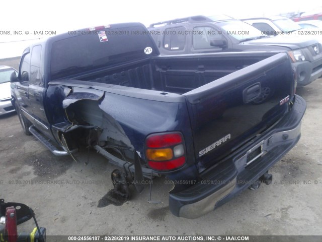 1GTEK19B15Z229428 - 2005 GMC NEW SIERRA K1500 BLUE photo 3