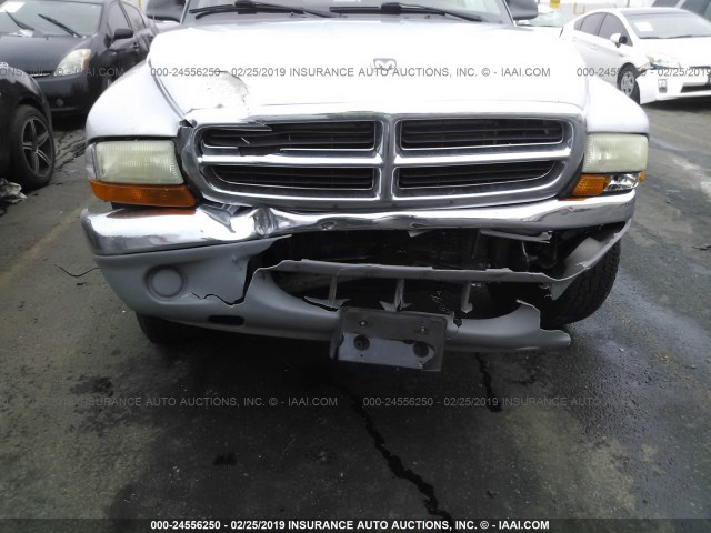 1B7HG2AN51S276491 - 2001 DODGE DAKOTA QUAD SILVER photo 6