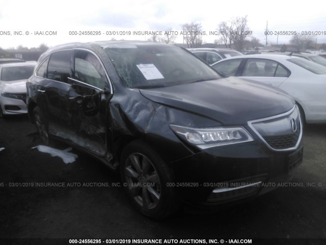 5FRYD4H93GB039774 - 2016 ACURA MDX ADVANCE GRAY photo 1