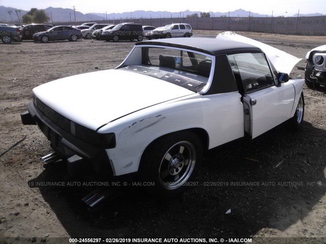 4742910591 - 1974 PORSCHE 914 WHITE photo 4