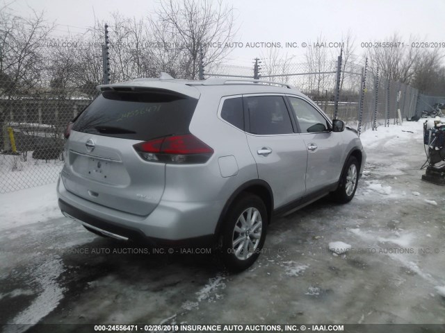 JN8AT2MV5JW303789 - 2018 NISSAN ROGUE S/SL/SV SILVER photo 4