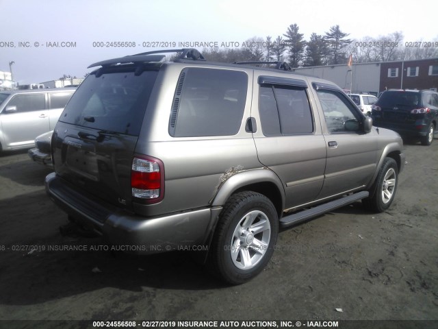 JN8DR09Y92W731093 - 2002 NISSAN PATHFINDER LE/SE GRAY photo 4