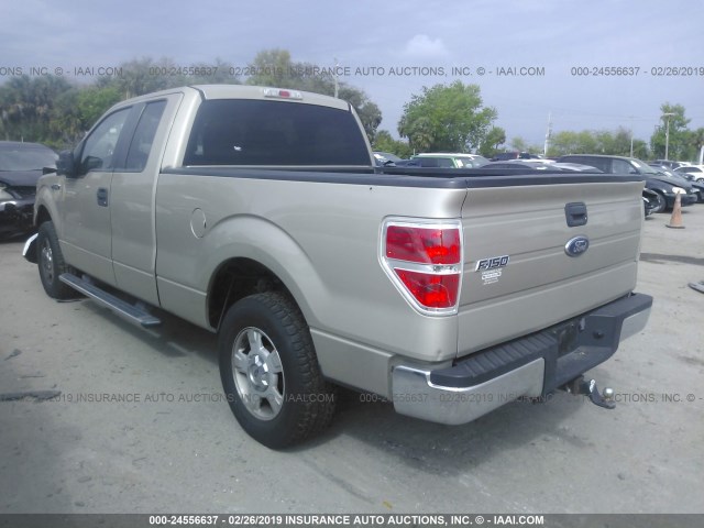 1FTEX1C81AFC73889 - 2010 FORD F150 SUPER CAB GOLD photo 3