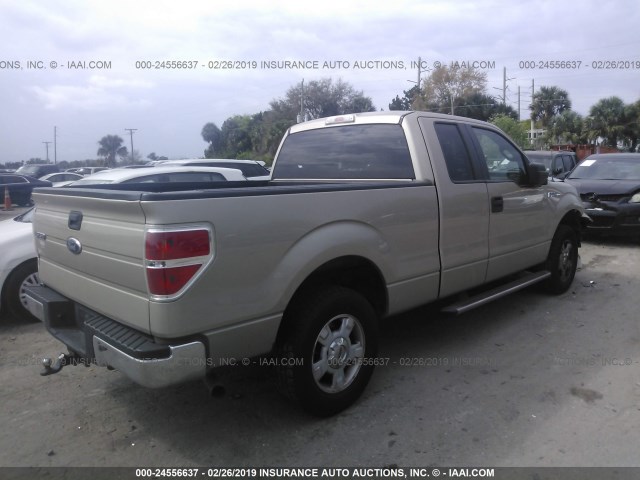 1FTEX1C81AFC73889 - 2010 FORD F150 SUPER CAB GOLD photo 4