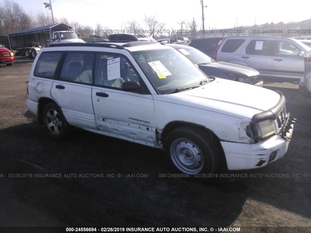 JF1SF65651H723276 - 2001 SUBARU FORESTER S WHITE photo 1